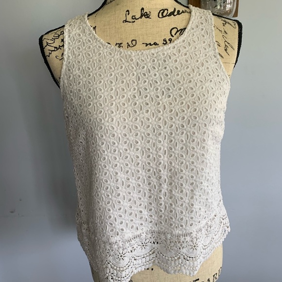 Skies Are Blue Tops - Skies Are Blue Lace‎ Top 100% cotton